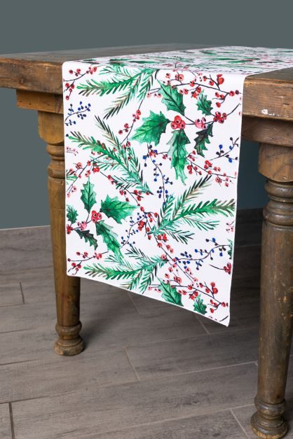 Specialty Holly table runner